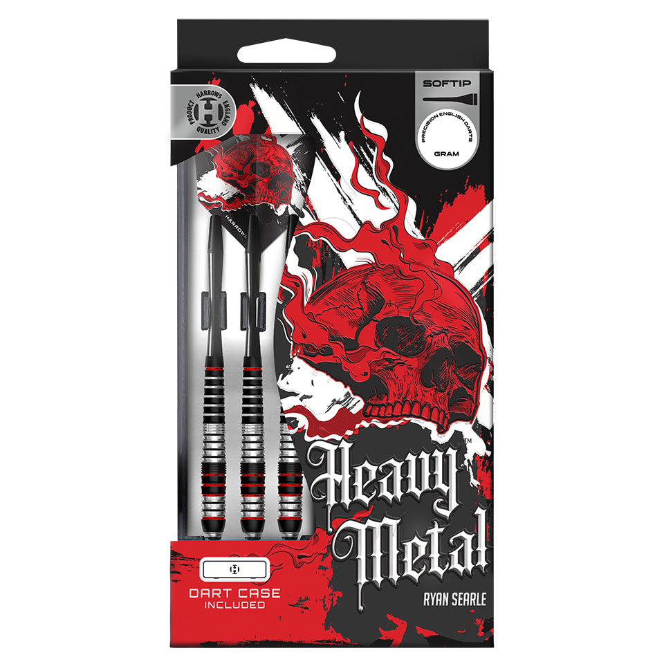 Harrows Ryan Searle Heavy Metal Soft Tip Darts - 18gm