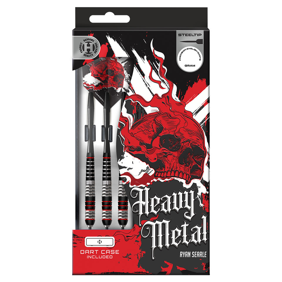 Harrows Ryan Searle Heavy Metal Steel Tip Darts - 22gm