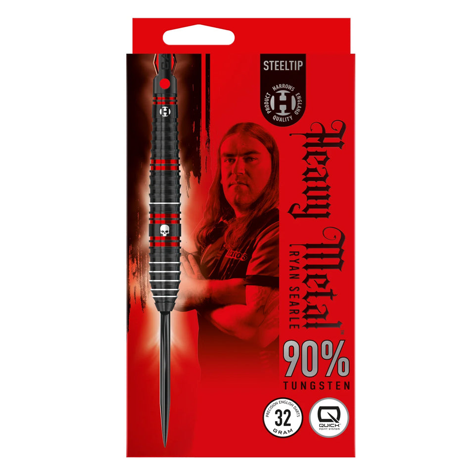 Harrows Ryan Searle Quick Point Steel Tip Darts - 32gm