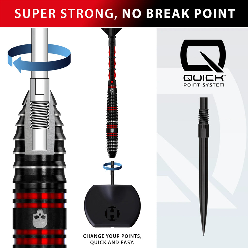 Harrows Ryan Searle Quick Point Steel Tip Darts - 32gm