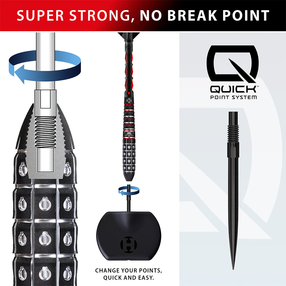 Harrows Ryan Searle Series 3 Quick Point Steel Tip Darts - 26gm