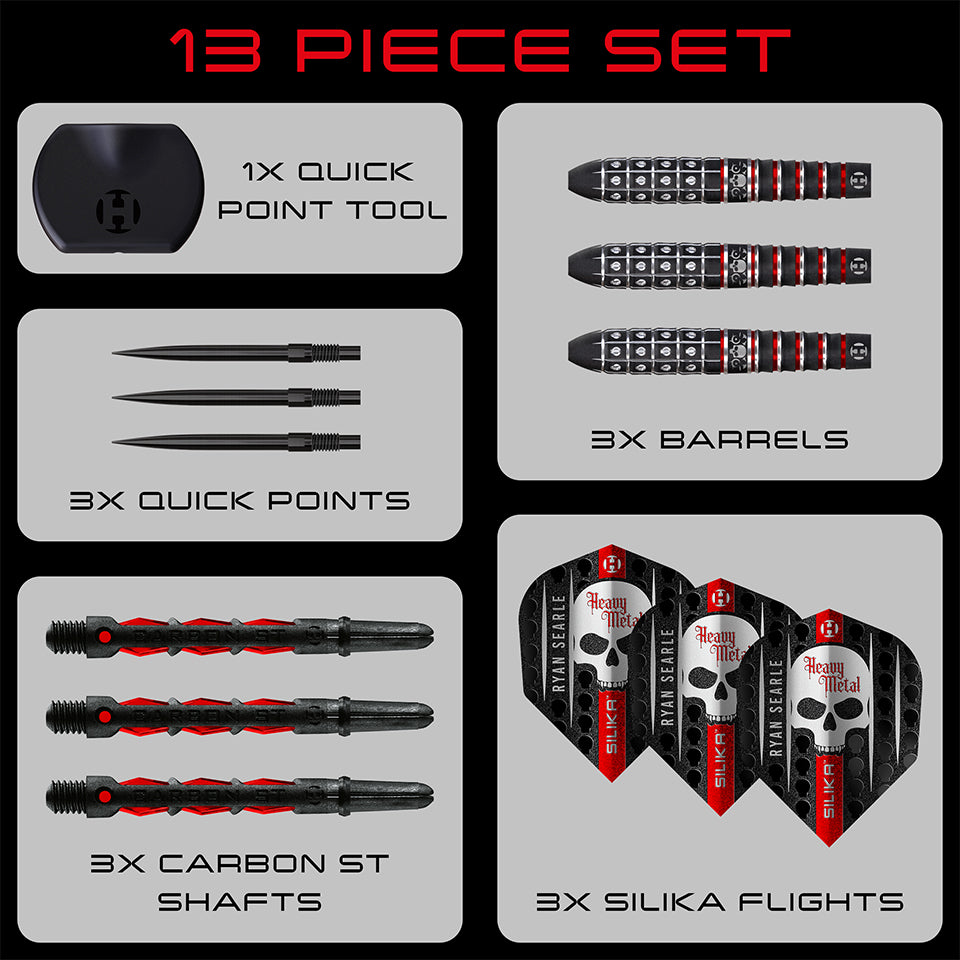 Harrows Ryan Searle Series 3 Quick Point Steel Tip Darts - 26gm