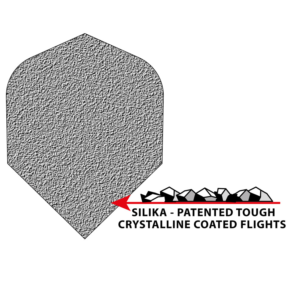 Harrows Silika Lumen Dart Flights - Standard Red