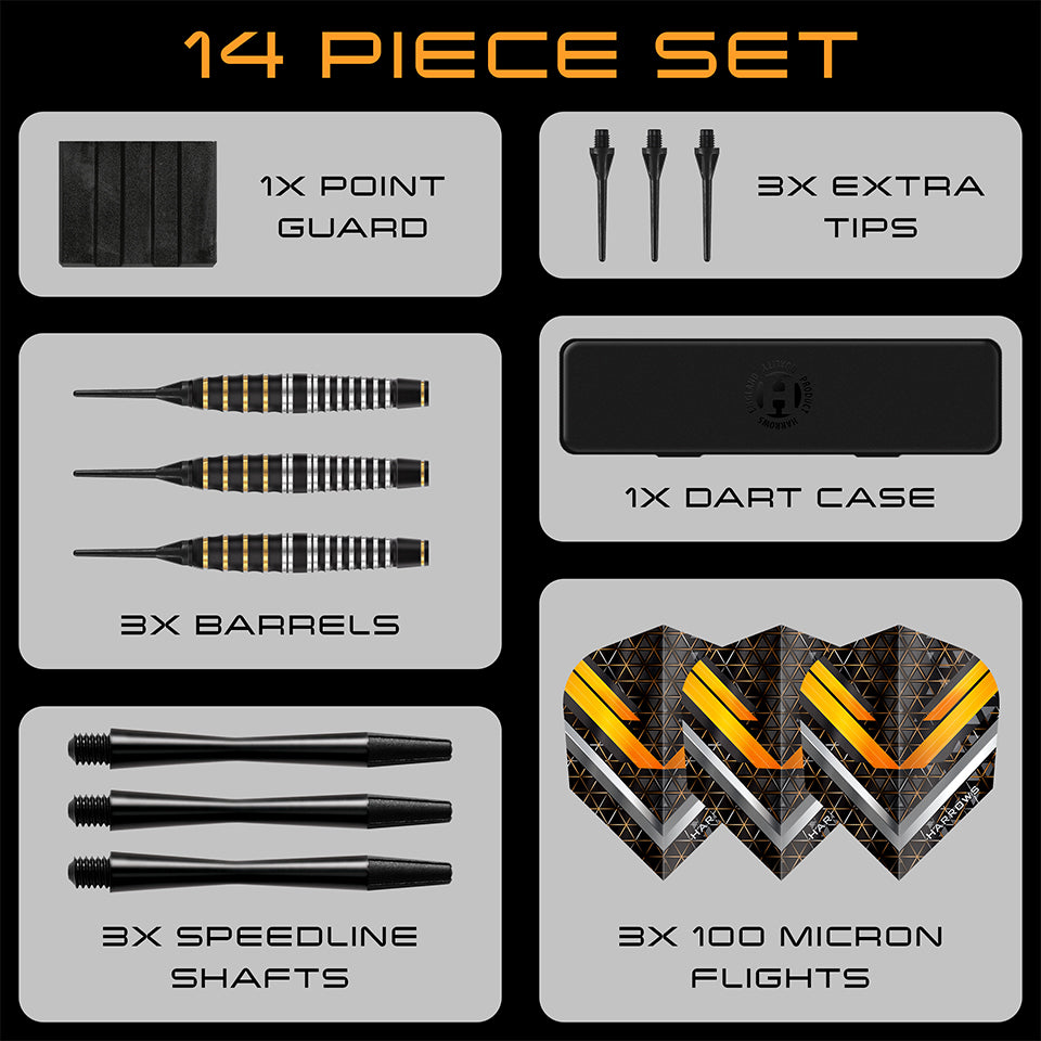 Harrows Vulcan Soft Tip Darts - 20gm