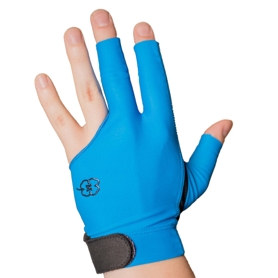 McDermott Blue Billiard Glove - Left Hand Medium
