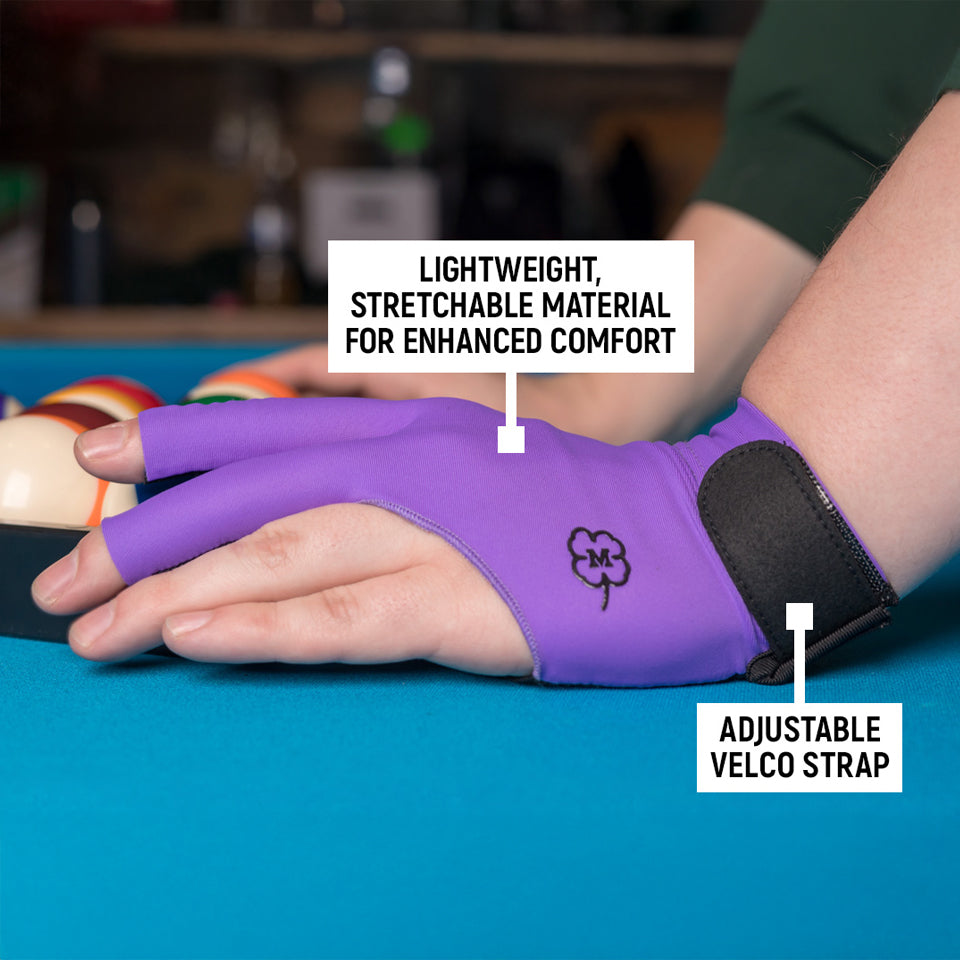 McDermott Purple Billiard Glove - Left Hand Small