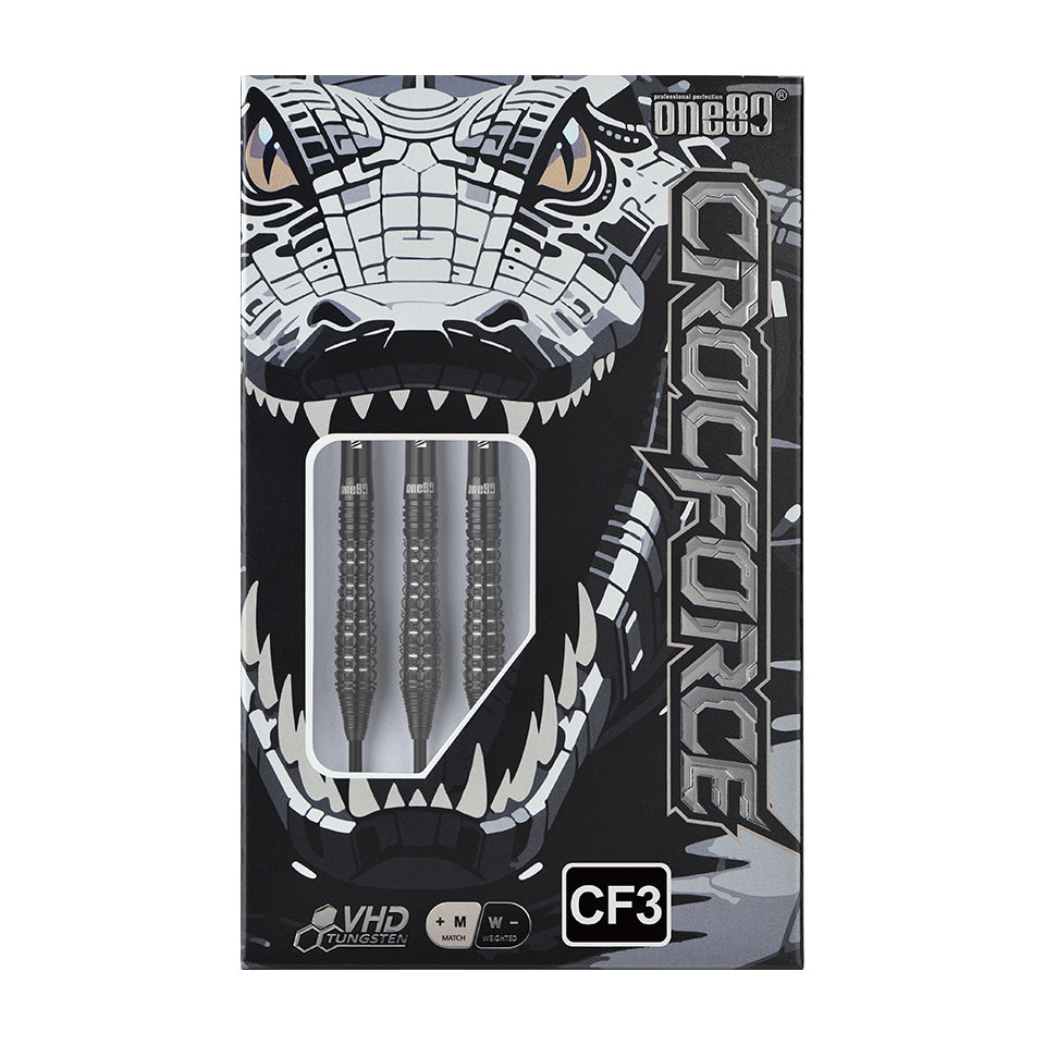 One80 Crocforce CF3 Steel Tip Darts - 22gm