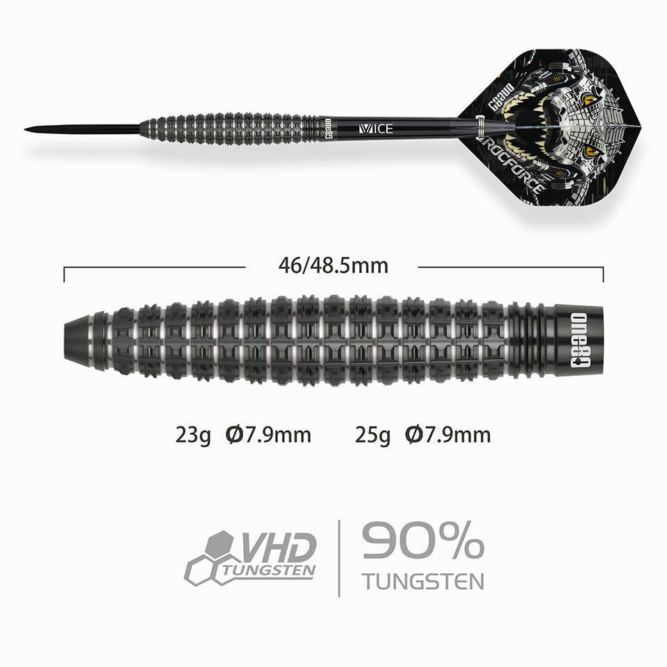 One80 Crocforce CF4 Steel Tip Darts - 23gm