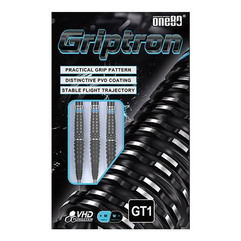 One80 Griptron GT1 Steel Tip Darts - 22gm