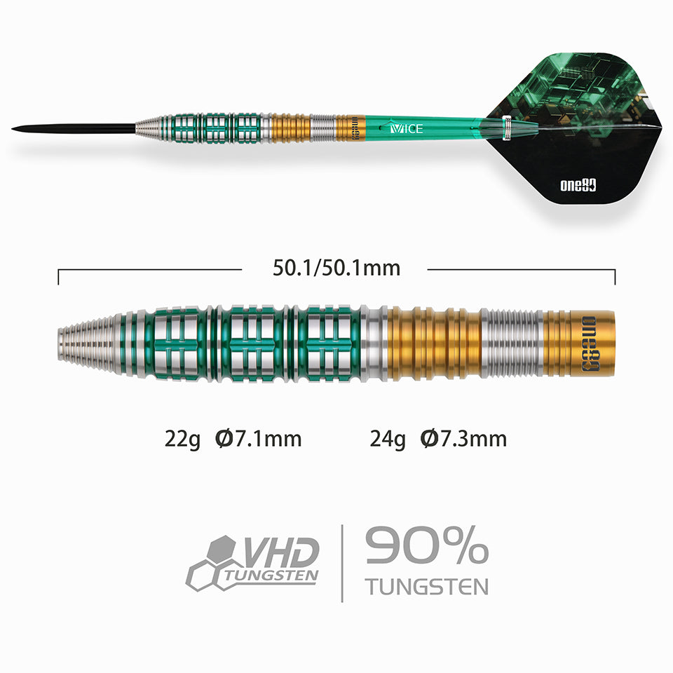 One80 Rene Eidams V4 Steel Tip Darts - 24gm