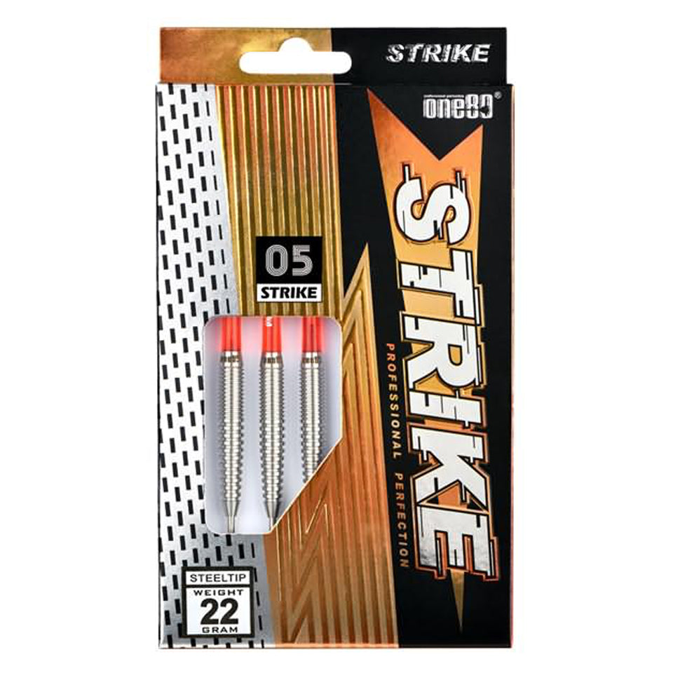 One80 Strike 05 Steel Tip Darts - 26gm
