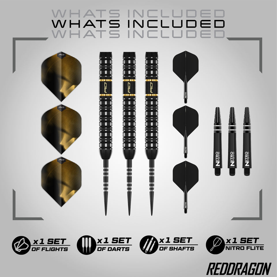 Red Dragon Ascend Parallel Steel Tip Darts - 22gm