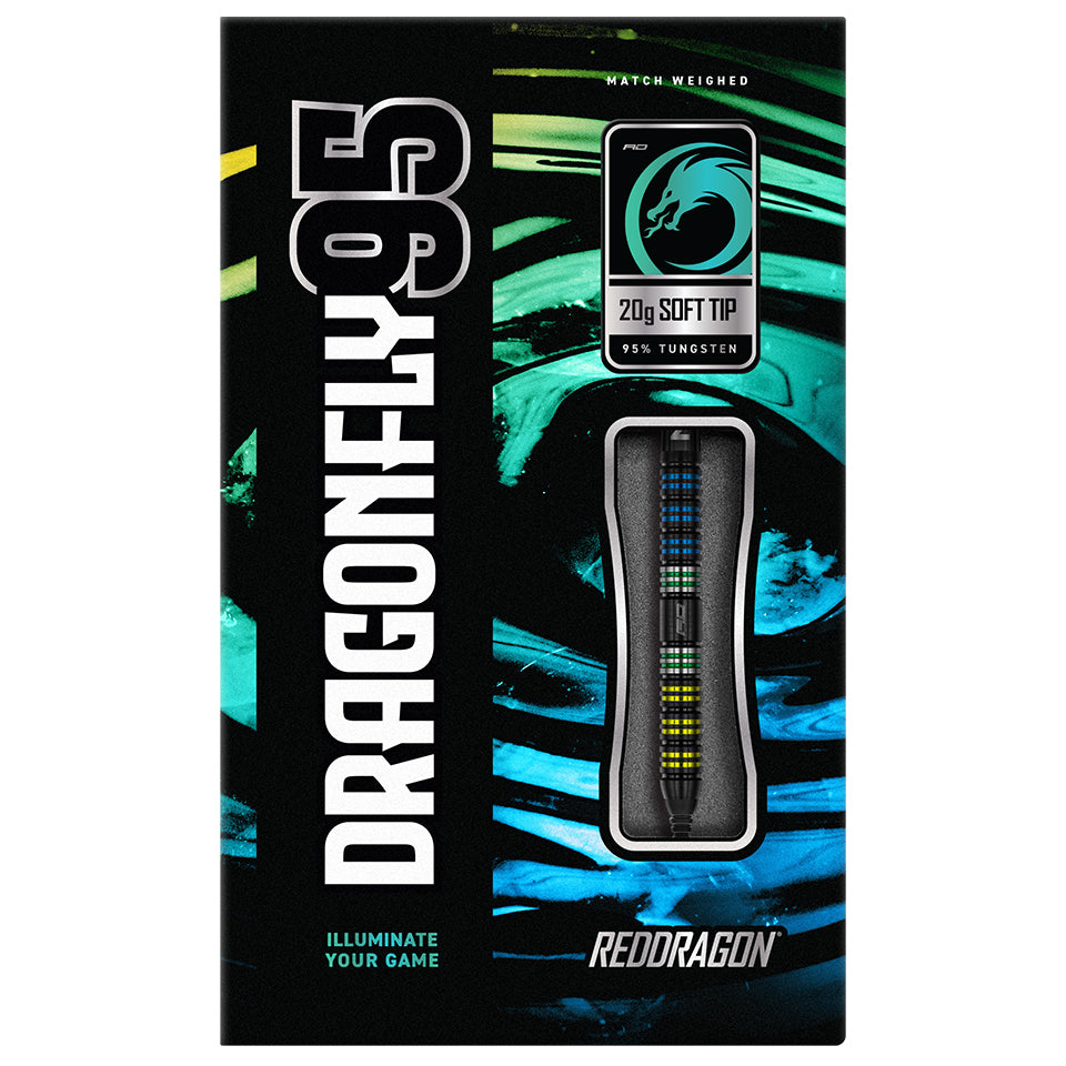 Red Dragon Dragonfly 95 Parallel Soft Tip Darts - 20gm