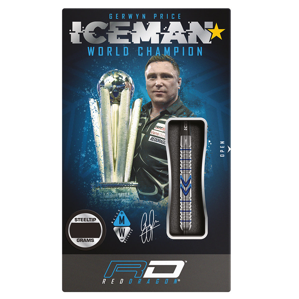Red Dragon Gerwyn Price Midnight Edition Steel Tip Darts - 25gm