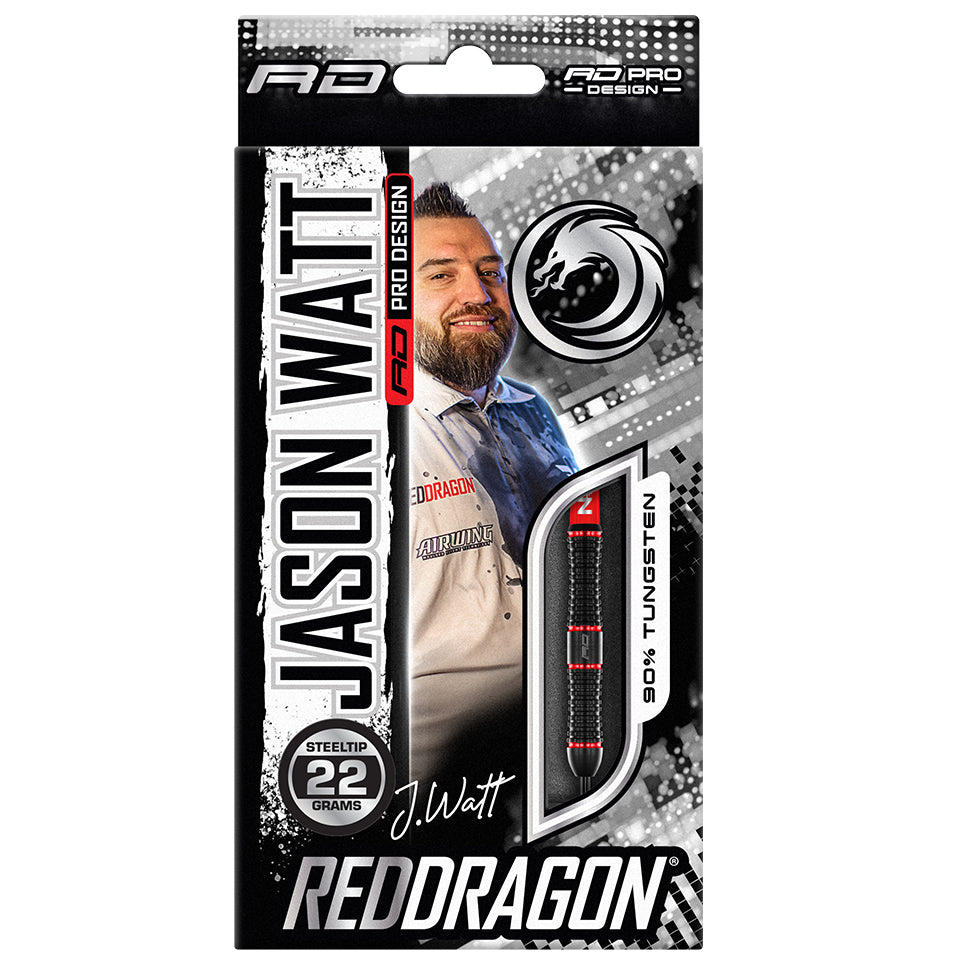 Red Dragon Jason Watt Steel Tip Darts - 22gm