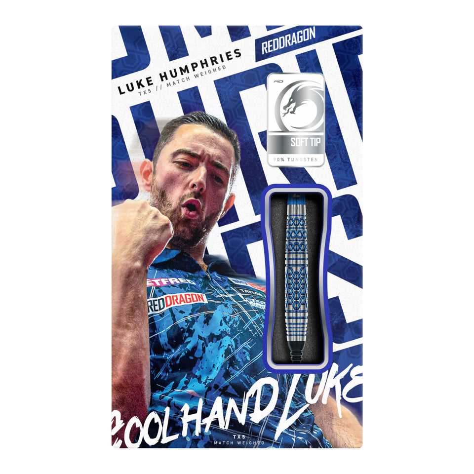 Red Dragon Luke Humphries TX5 Soft Tip Darts - 20gm