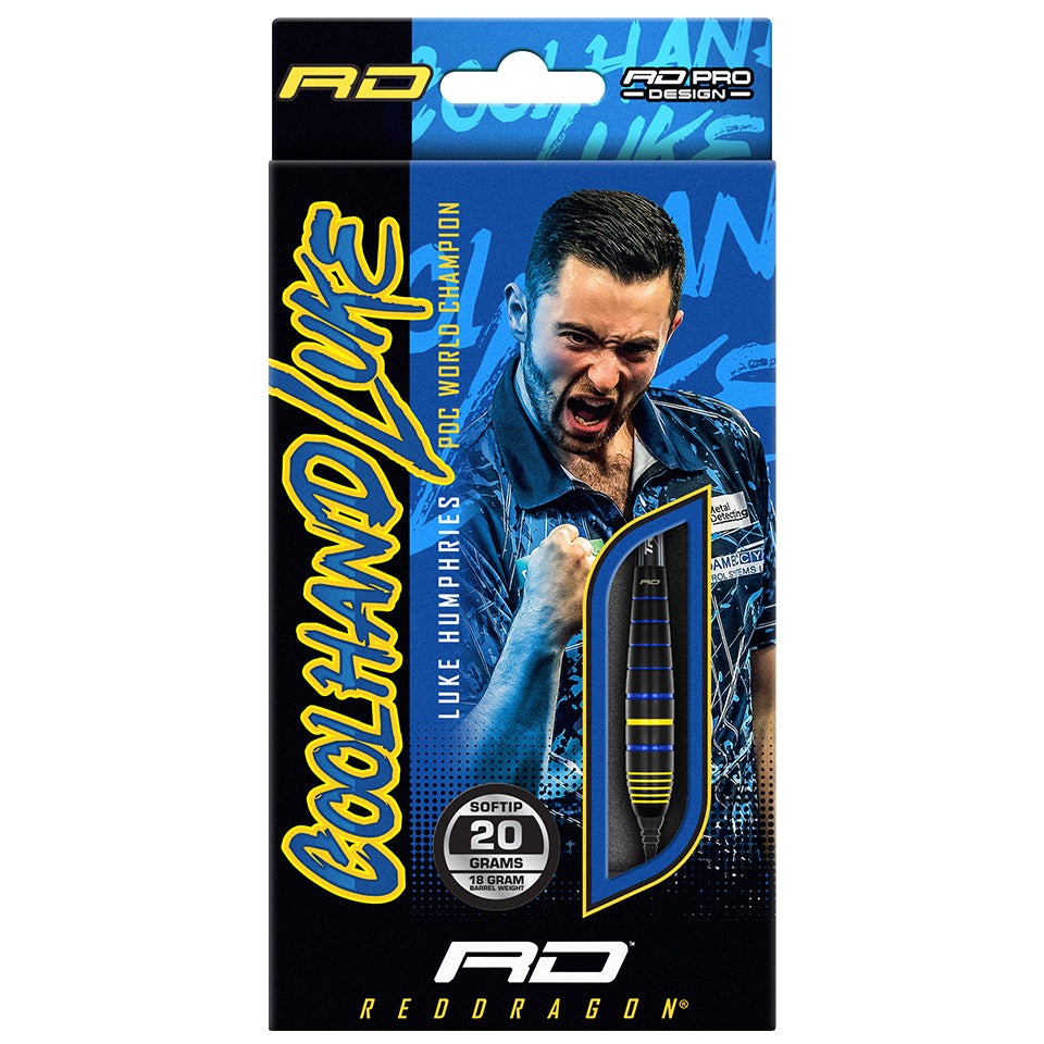 Red Dragon Luke Humphries World Champion Brass Soft Tip Darts - 20gm