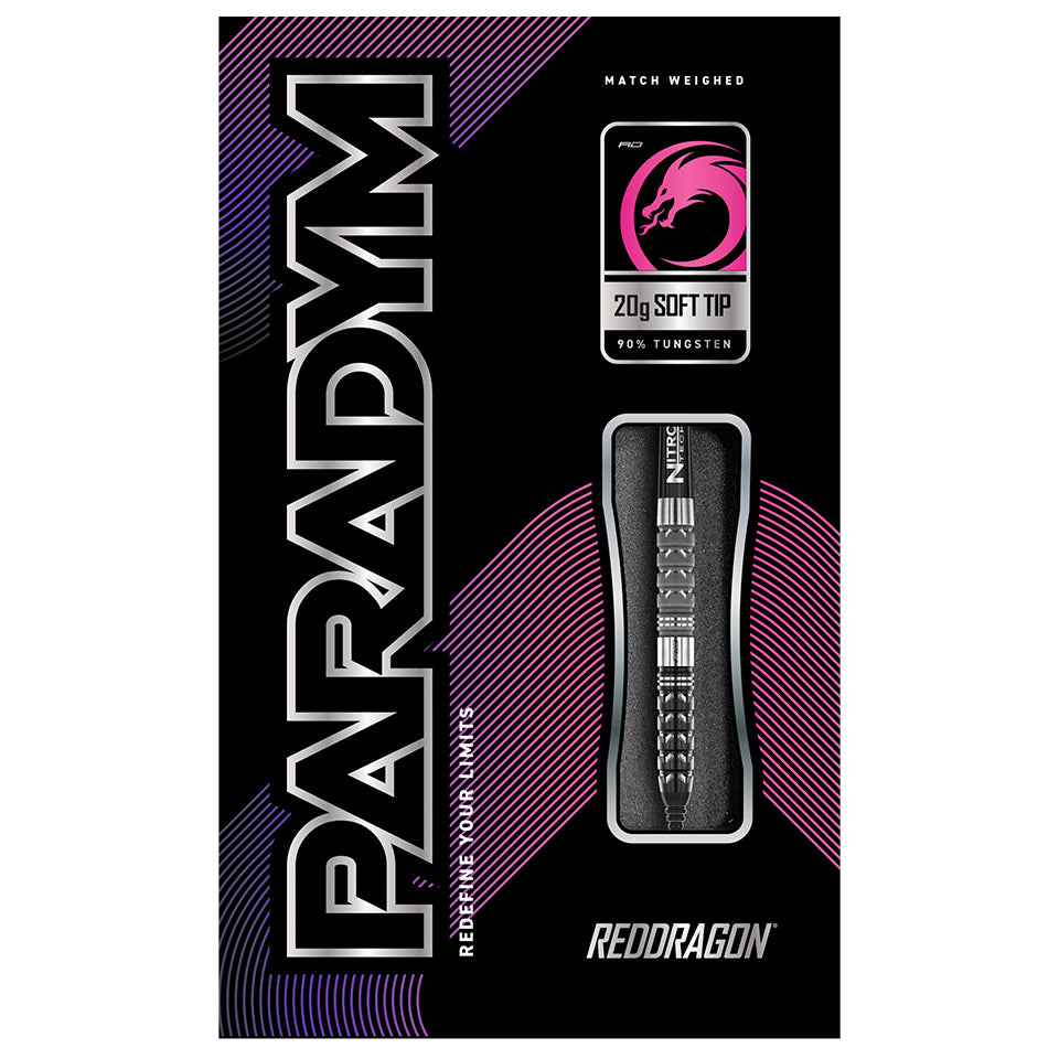 Red Dragon Paradym Tapered Soft Tip Darts - 20gm
