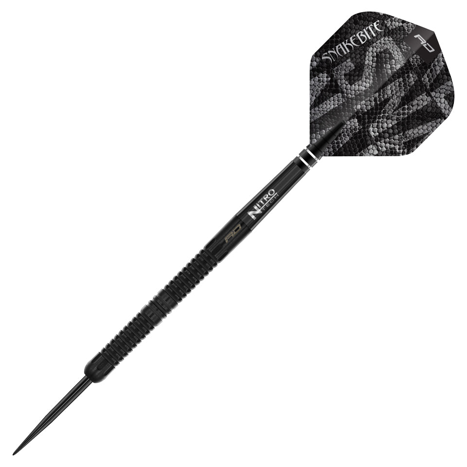 Red Dragon Peter Wright Black Mamba Steel Tip Darts - 22gm