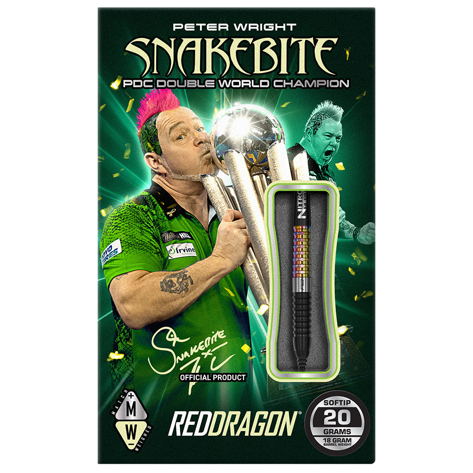 Red Dragon Peter Wright Corra Soft Tip Darts - 20gm