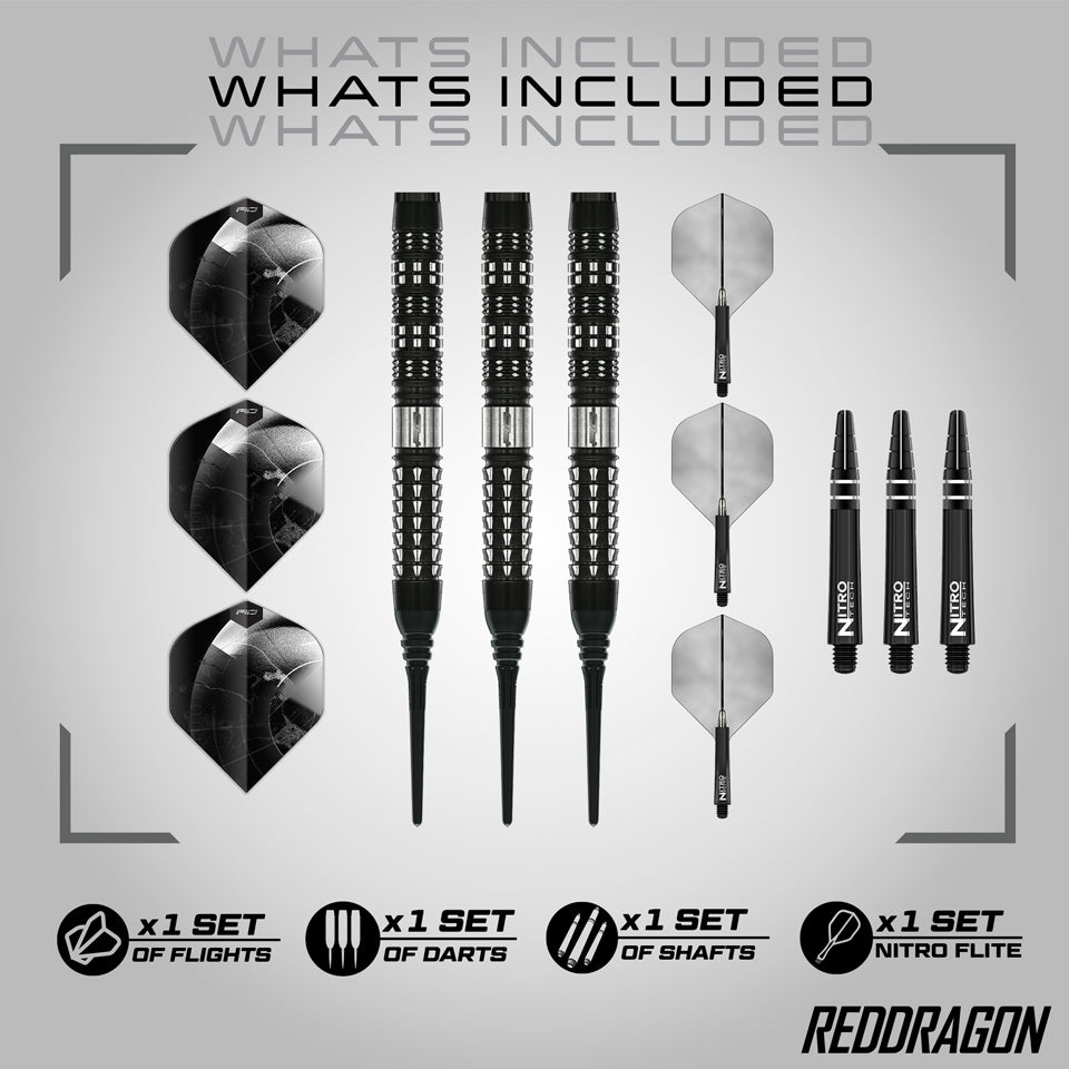 Red Dragon Recon Parallel Soft Tip Darts - 20gm