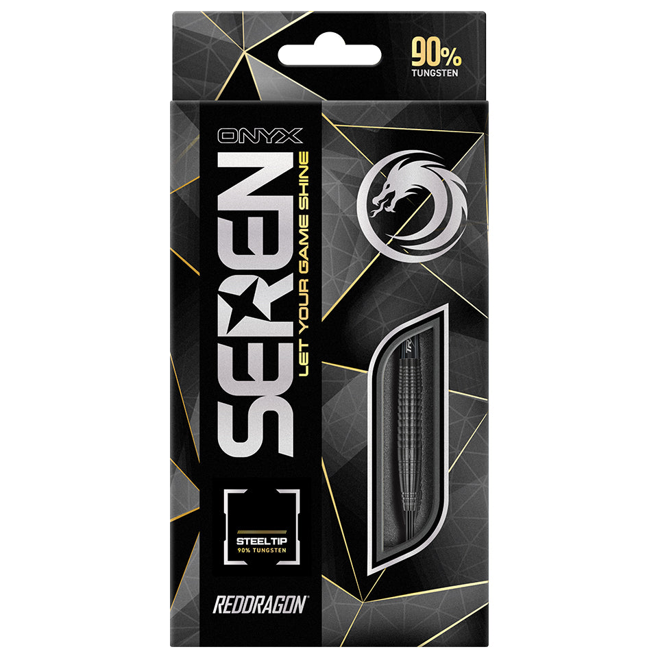 Red Dragon Seren 4 Onyx Steel Tip Darts - 25gm