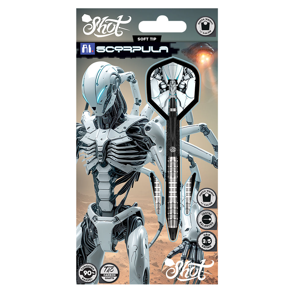 Shot AI Scorpula Soft Tip Darts - 20gm