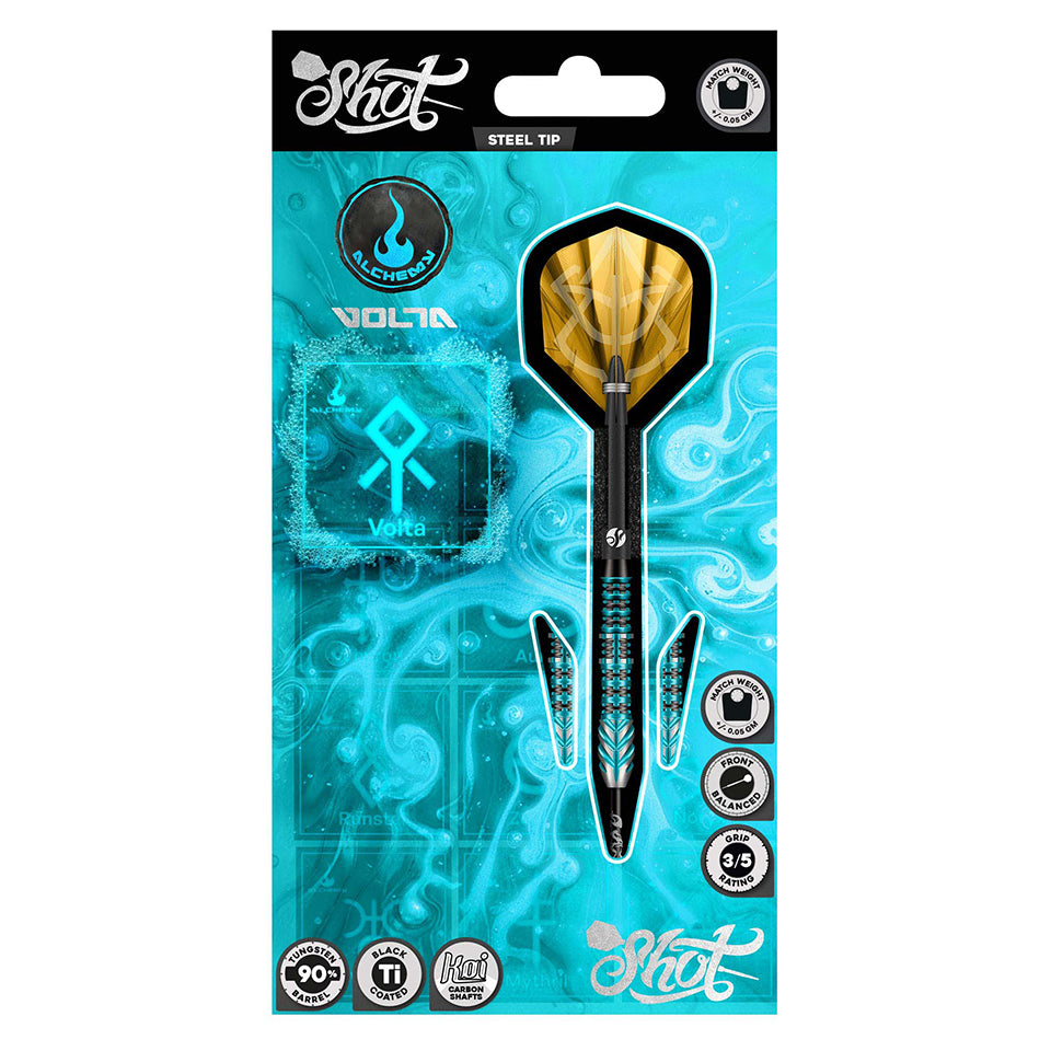 Shot Alchemy Volta Steel Tip Darts - 23gm
