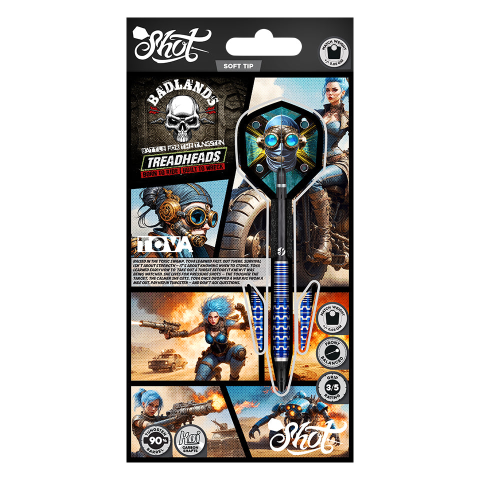 Shot Badlands Tova Soft Tip Darts - 20gm