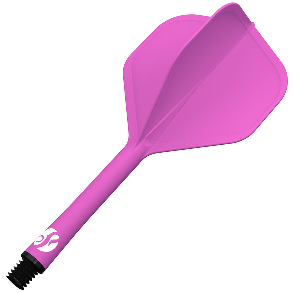 Shot Flight Deck Dart Flight and Shaft System - Standard Short Pink