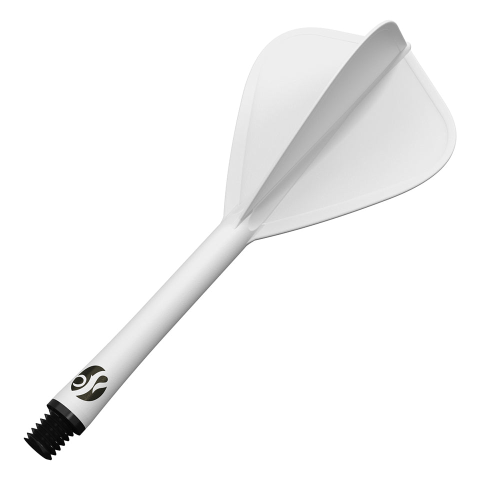 Shot Flight Deck Dart Flight & Shaft System - Kite Short White