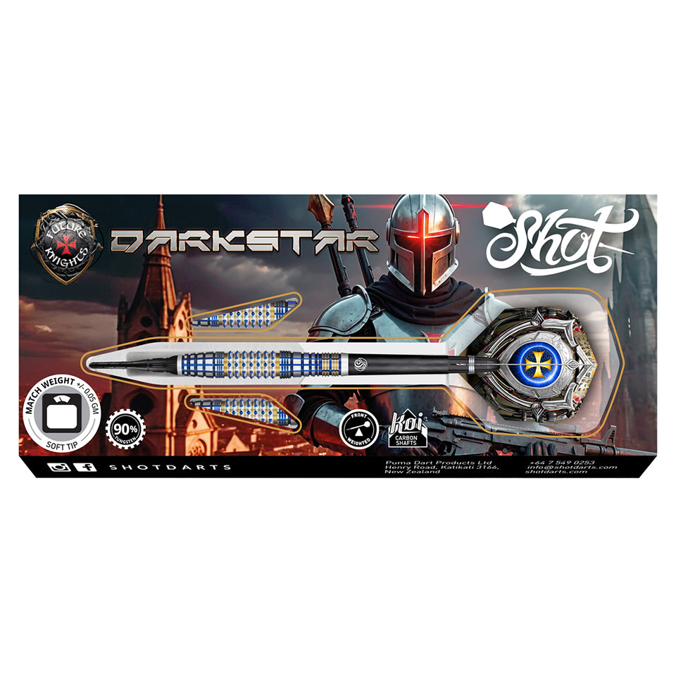 Shot Future Knights Darkstar Soft Tip Darts - 20gm