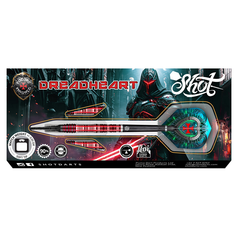 Shot Future Knights Dreadheart Soft Tip Darts - 20gm