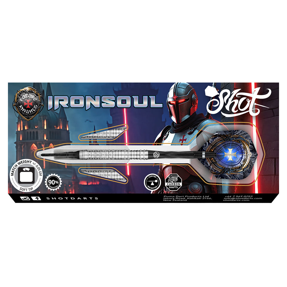 Shot Future Knights Ironsoul Soft Tip Darts - 20gm