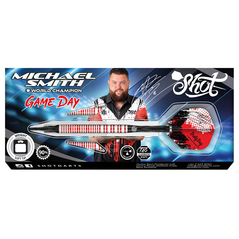 Shot Michael Smith Game Day Soft Tip Darts - 20gm