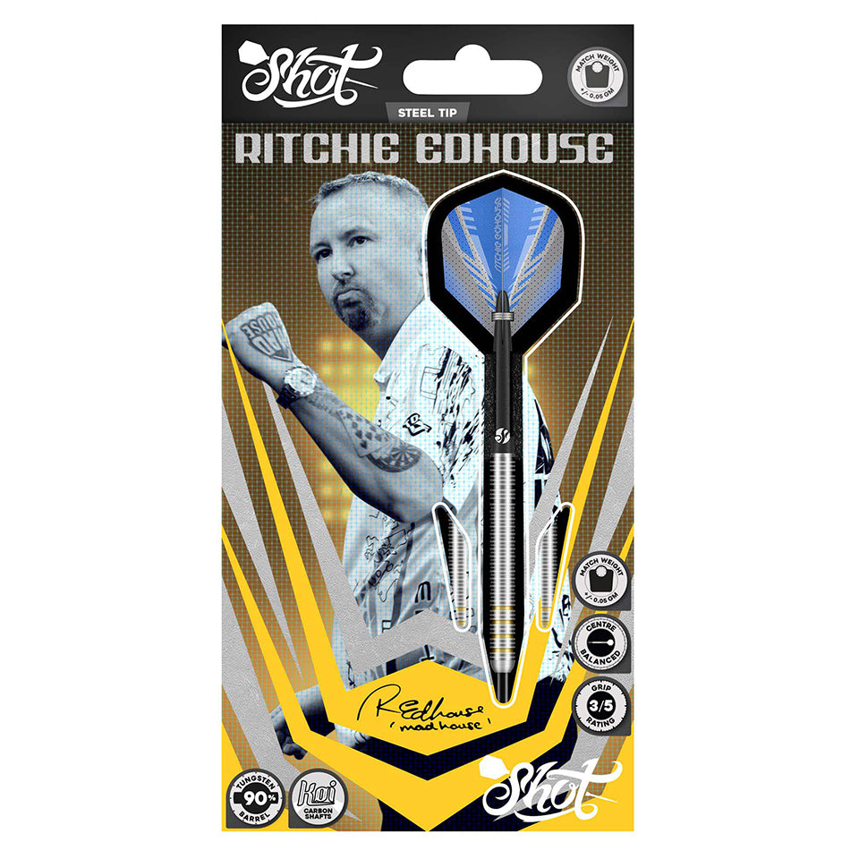 Shot Ritchie Edhouse Core Steel Tip Darts - 23gm
