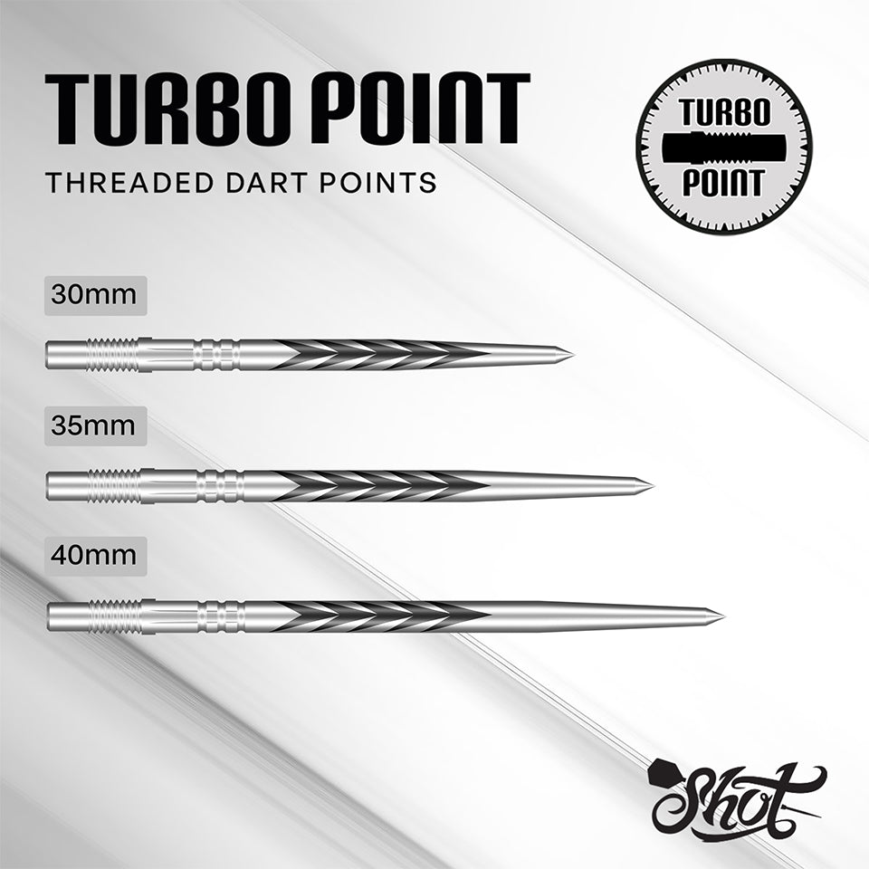Shot Tribal Weapon Turbo Steel Points - 40mm Silver