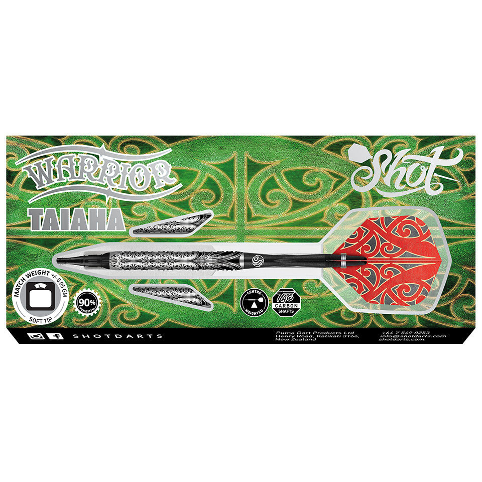 Shot Warrior Taiaha Soft Tip Darts - 20gm