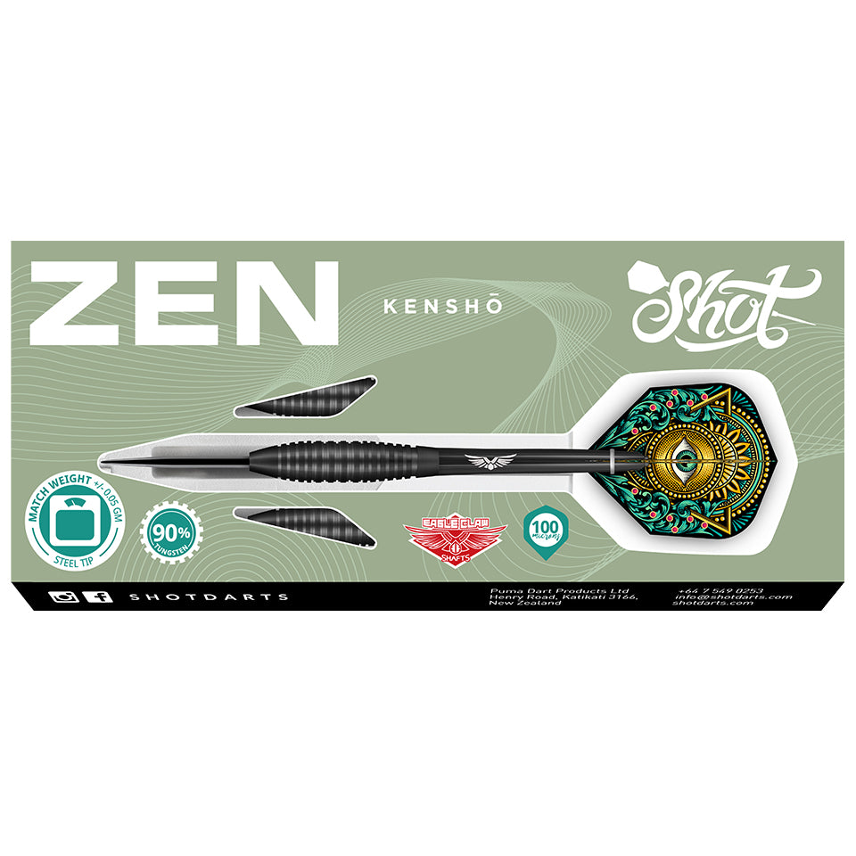 Shot Zen Kensho Steel Tip Darts - 23gm