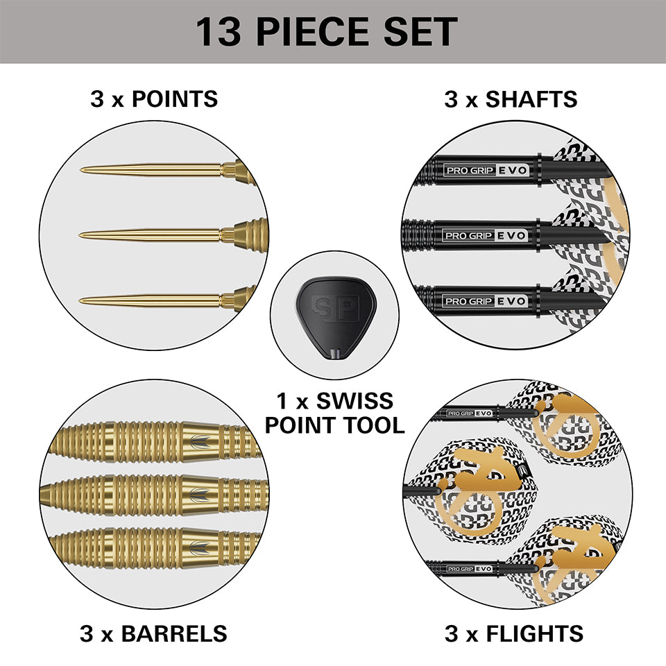 Target Bolide Envy 05 Swiss Point Steel Tip Darts - 22gm