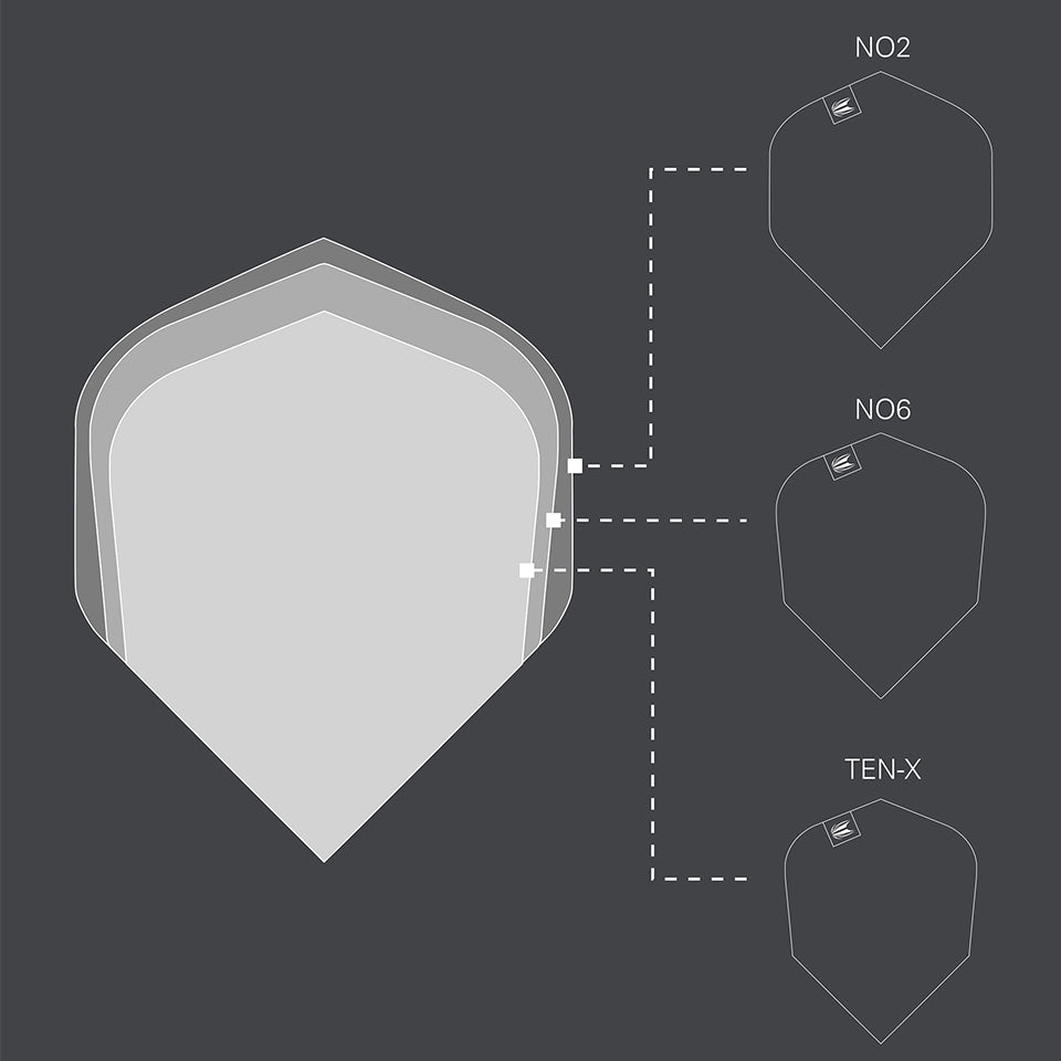 Target Josh Rock G1 Pro Ultra Dart Flights - Ten-X (3 Sets)