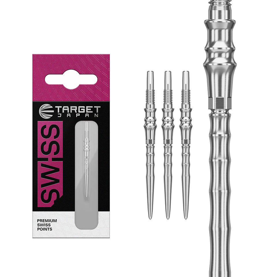 Target Japan Premium Swiss Steel Points - Silver 30mm