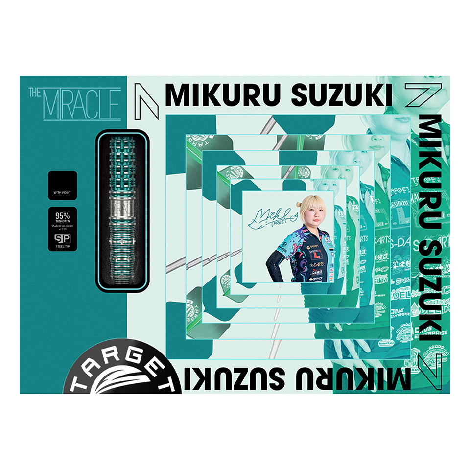 Target Mikuru Suzuki The Miracle G7 Swiss Point Steel Tip Darts - 23gm