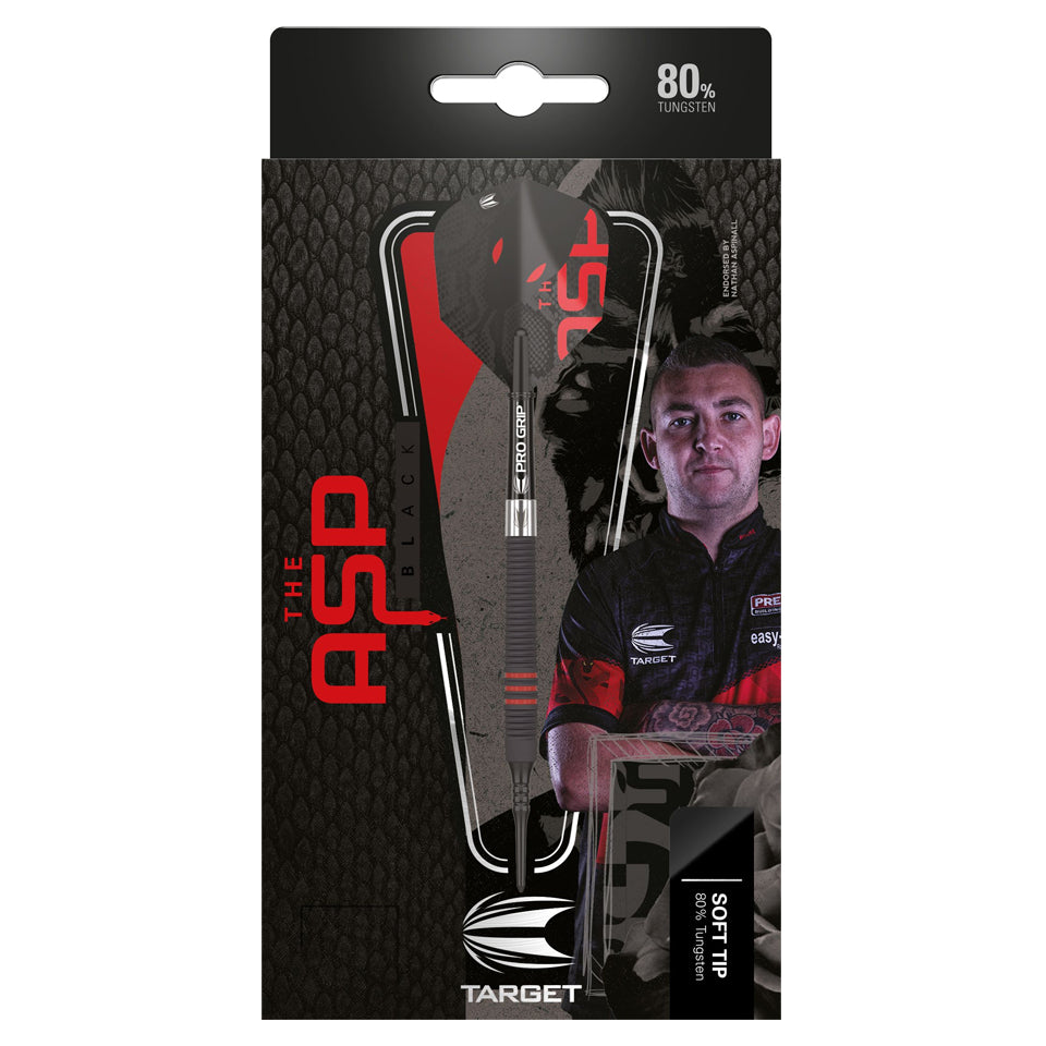Target Nathan Aspinall 80% Black Soft Tip Darts - 18gm