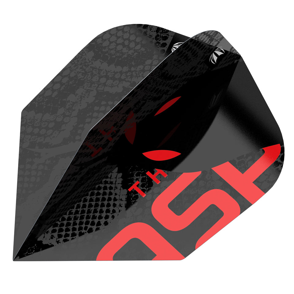 Target Nathan Aspinall Black Pro Ultra Dart Flights - No6