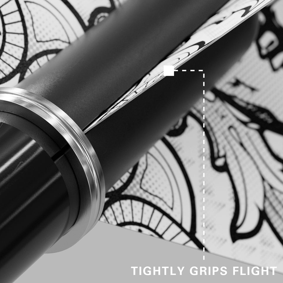 Target Pro Grip Nylon Dart Shafts - Intermediate Plus Black (3 Sets)