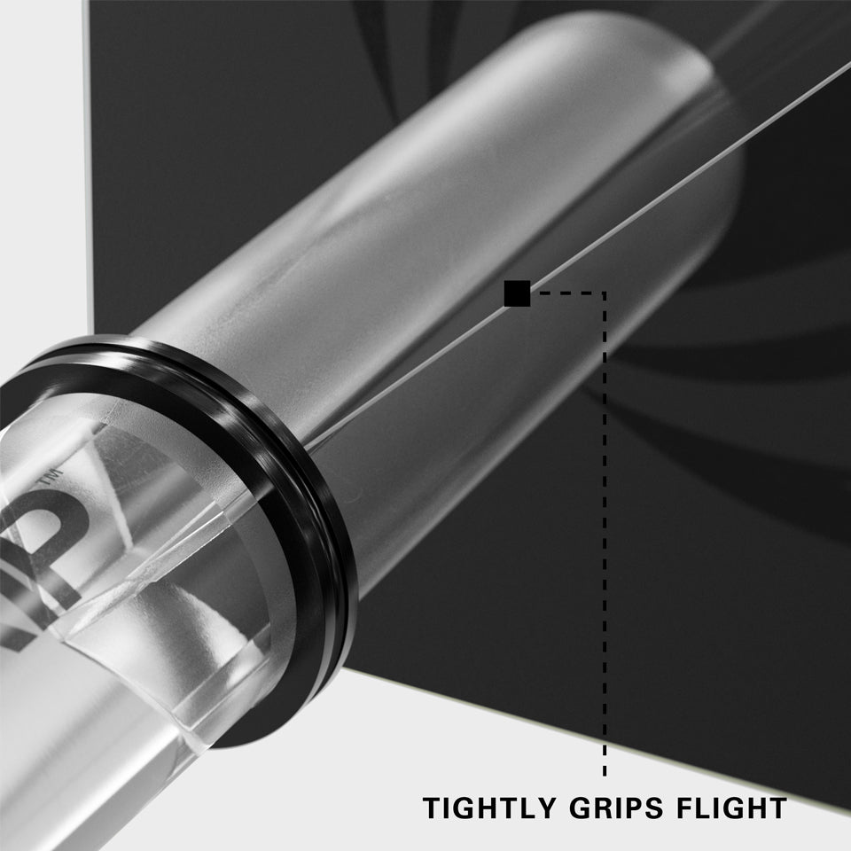 Target Pro Grip Nylon Dart Shafts - Intermediate Clear (3 Sets)