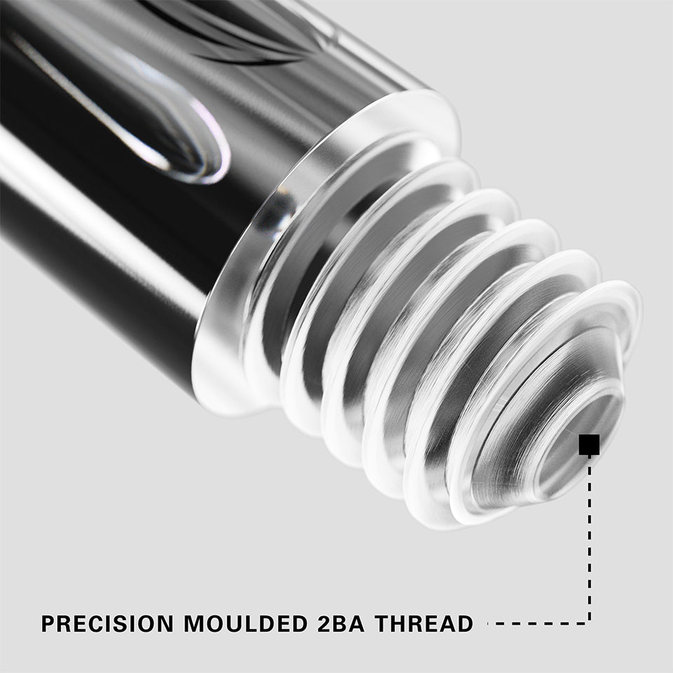 Target Pro Grip Nylon Spinning Dart Shafts - Short Clear (3 Sets)