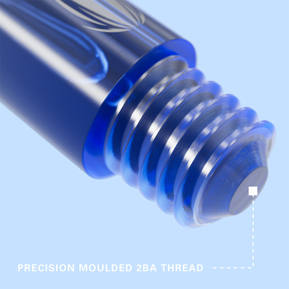 Target Pro Grip Vision Dart Shafts - Intermediate Clear Blue (3 Sets)