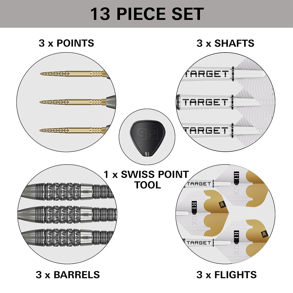 Target Redux 02 Swiss Point Steel Tip Darts - 22gm